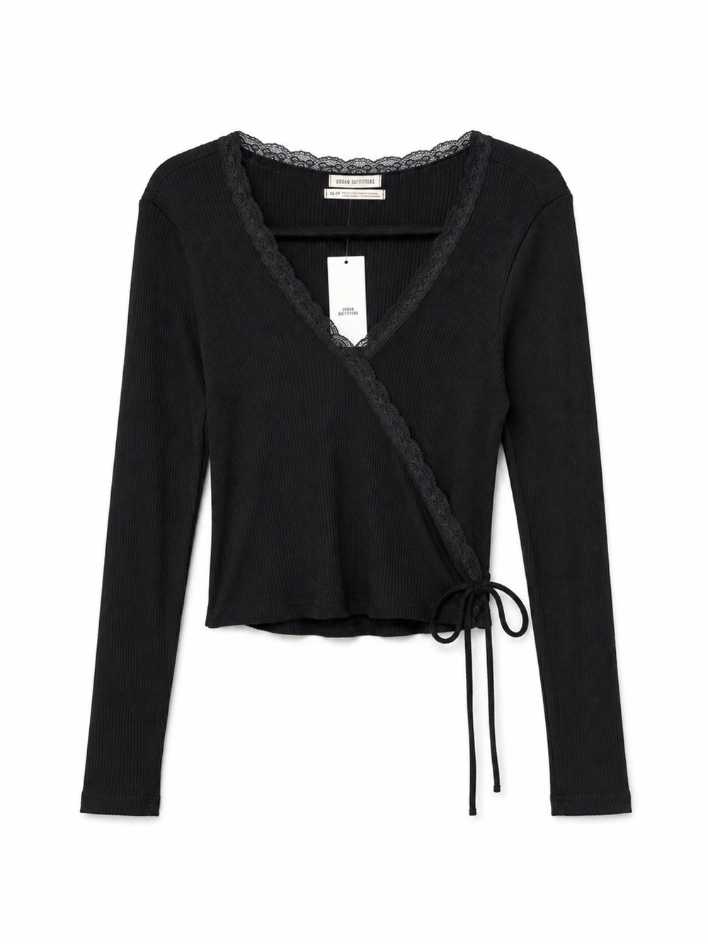 UO Cross Tie Long Sleeve Top